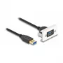 DeLOCK Easy 45 modulis USB 3.2 Gen 1 USB Type-A lizdas – 1 m laidas