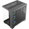 Silentware View A-RGB Black PC korpusas VIEWBLACK – vidutinis bokštas su A-RGB apšvietimu