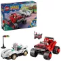 LEGO SONIC THE HEDGEHOG 77118 Silver'o automobilis prieš Knuckles'o monstrų sunkvežimį