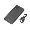 Powerbank Extralink EPB-098B 10000 mAh, LiPo, 2× USB-A + 1× USB-C, juodas