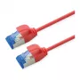 ROLINE Patch Cable Cat.6A (Class EA) S/FTP (PiMF), LSOH, PoE, raudonas, 1,5 m