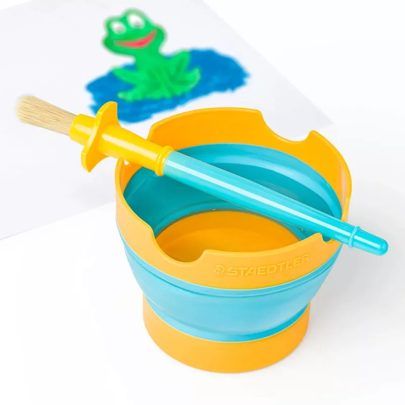 Vandens puodelis akvarelei Staedtler Noris junior BK 8767 40 BK, juodas
