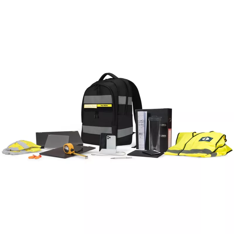 DICOTA Hi-Vis V2 Kuprinė Juoda 320x220x455mm PET TPU