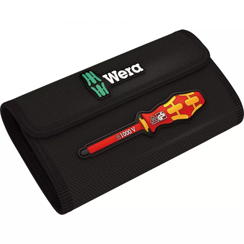 Kraftform Kompakt VDE 16 Universal 1 Tool Finder, 16-teilig, Schraubendreher rot/gelb, inkl. Steckgriff, Phasenprüfer, VDE-Wechselklingen