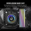 CORSAIR DOMINATOR TITANIUM RGB 96GB (2x48GB) DDR5 6400MT/s atminties rinkinys baltas