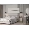 Naktinis staliukas MALWA M2 KASZMIR – 2 stalčiai, medžio drožlių plokštė, kašmyro spalva, 300×300×400 mm