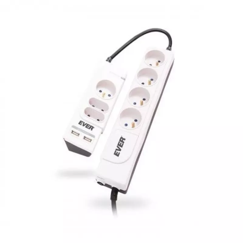 OFFICE PLUS 7 lizdų apsauginis filtras 250 V baltas (T/LZ06-OFP018/0000) - Ever