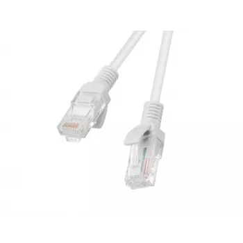 LANBERG RJ-45 Cat5e PCU5-10CC-3000-S tinklo kabelis, 30 m, U/UTP, CCA laidininkas, PVC apvalkalas, 26 AWG, baltas