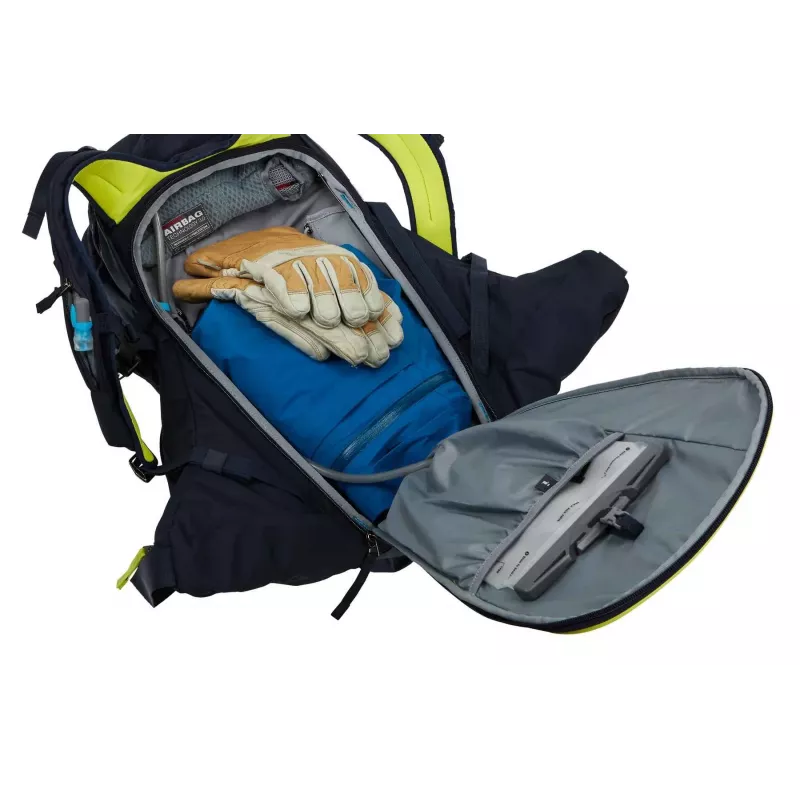 Kuprinė Thule 3610 Upslope 35L su nuimama oro pagalve 3.0, skirta slidėms ir snieglentei, Lime Punch
