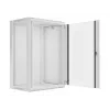 Lanberg sieninis montažinis stovo spintas 19'' 18U 600x450mm pilkas (stiklinės durys)