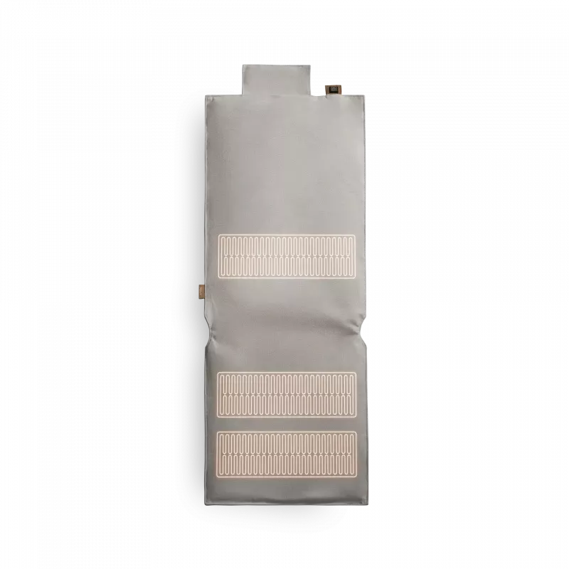 Šildomas sėdynės užvalkalas Duux Mellow DXLV60, 40 x 110 cm, 3 šildymo lygiai, vienam asmeniui, pilka