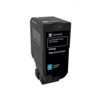 Lexmark 74C2HCE Tonerio rinkinys Cian Return Program Corporate, 12 000 puslapių