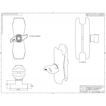 Dvigubo lizdo rankena RAM Mounts RAM-D-201U