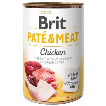 Brit Paté & Meat šlapias ėdalas šunims su vištiena, 400 g