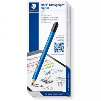 Grafitinis pieštukas Staedtler Mars Lumograph digital Jumbo, PEFC sertifikuotas, 5 antgalių