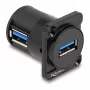 DeLOCK D tipo modulis USB 2.0 Type-A motina į motiną 90° kampu