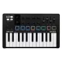 MIDI valdiklis ARTURIA MiniLab 3 – 25 klavišų kompaktiška USB klaviatūra su MIDI Out ir daugiaspalviais šviečiančiais pad'ais