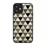 Apsauginis dėklas iKins Apple iPhone 12 mini, piramidės tekstūra, juodas