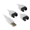 USB šakotuvas Lian Li PW-U2TPAW A tipo vyriškas 1 į 3 IDC 9 kaiščių