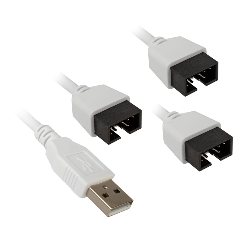 USB šakotuvas Lian Li PW-U2TPAW A tipo vyriškas 1 į 3 IDC 9 kaiščių