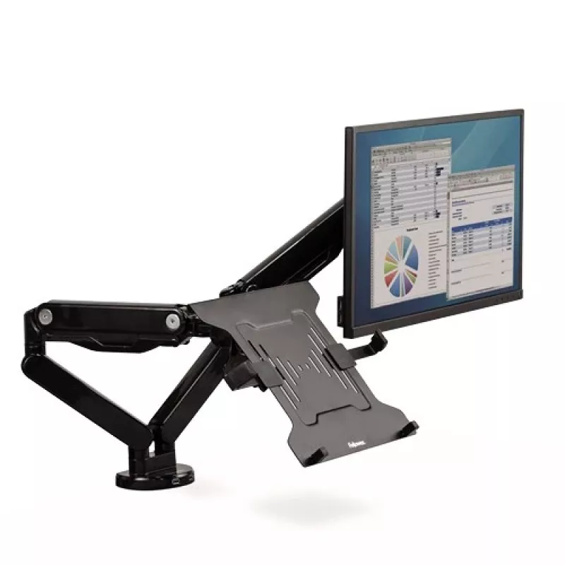 Fellowes Ergonomics nešiojamojo kompiuterio pagrindas monitoriaus rankenoms – VESA tvirtinimui