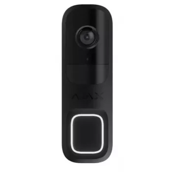 AJAX DoorBell belaidis vaizdo skambutis (juodas)