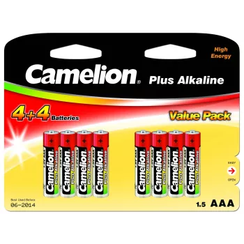 Šarminės AAA (LR03) baterijos CAMELION 11044803 – 8 vnt., vienkartinės
