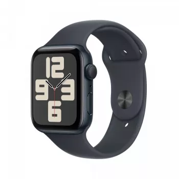 Apple Watch SE GPS 44 mm žvaigždėto šviesumo aliuminio korpusas su žvaigždėto šviesumo sportine juostele – M/L