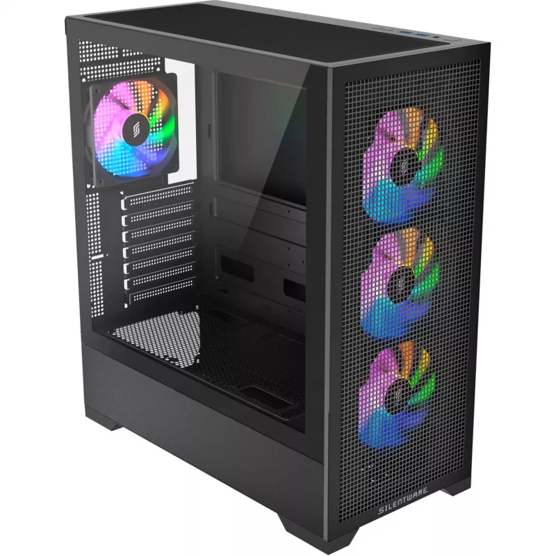 Korpusas Silentware Core 100 A-RGB Black (CORE100BLACK)