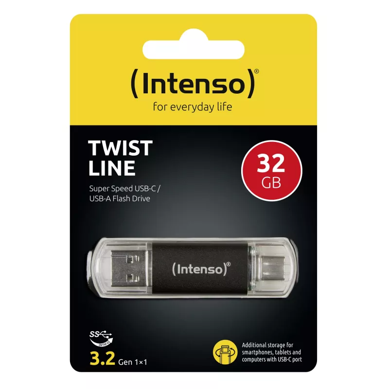 Intenso 3539490 64GB USB 3.2 atmintukas su USB-A ir USB-C jungtimis