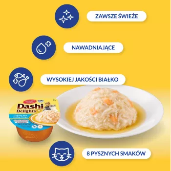 INABA Dashi Delights Vištiena su šukutėmis sultinyje – skanėstai katėms – 70g