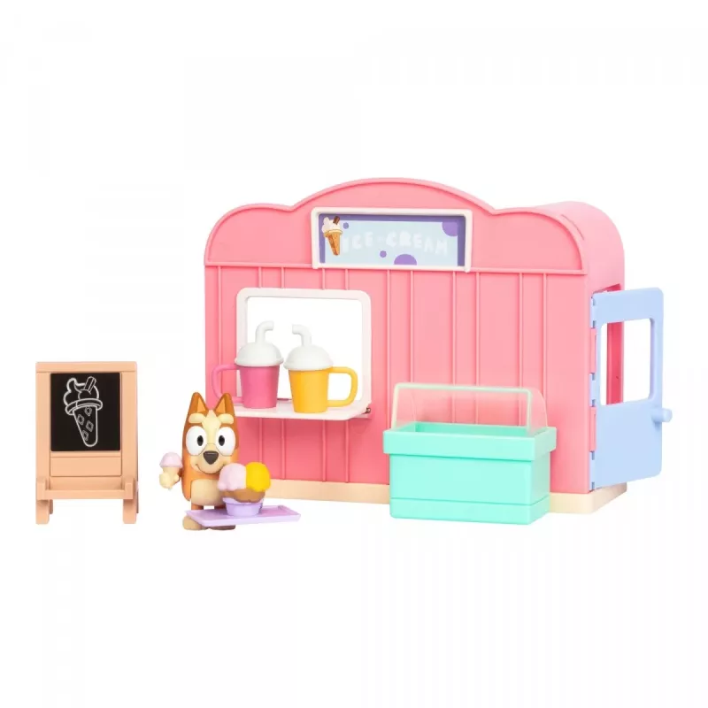 TMTOYS Mini Bluey ledų parduotuvėlė BLU17553 – miniatiūrinės figūrėlės, kolekcinis žaidimų rinkinys