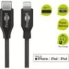 Krovimo ir sinchronizavimo laidas Goobay Lightning į USB-C 0,5 m