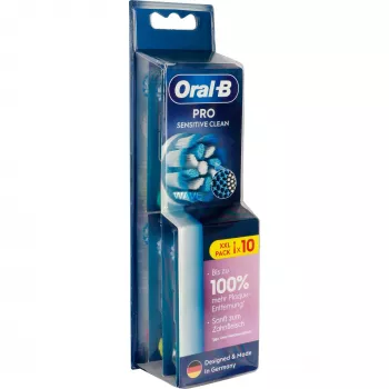 Pakeičiamieji šepetėlių antgaliai Oral-B Pro Sensitive Clean, 10 vnt.