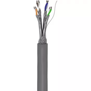 Wentronic Goobay CAT 6 tinklo kabelis, S/FTP (PiMF), pilkas, 305 m - CCA vario mišinys, AWG 23/1 (vientisas), PVC (95696)
