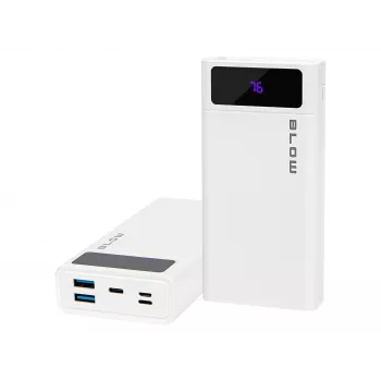 Nešiojamas power bank BLOW PB20E 20000mAh QC+PD 20W su USB-C, 2×USB-A, Lightning įėjimu, polimerine baterija