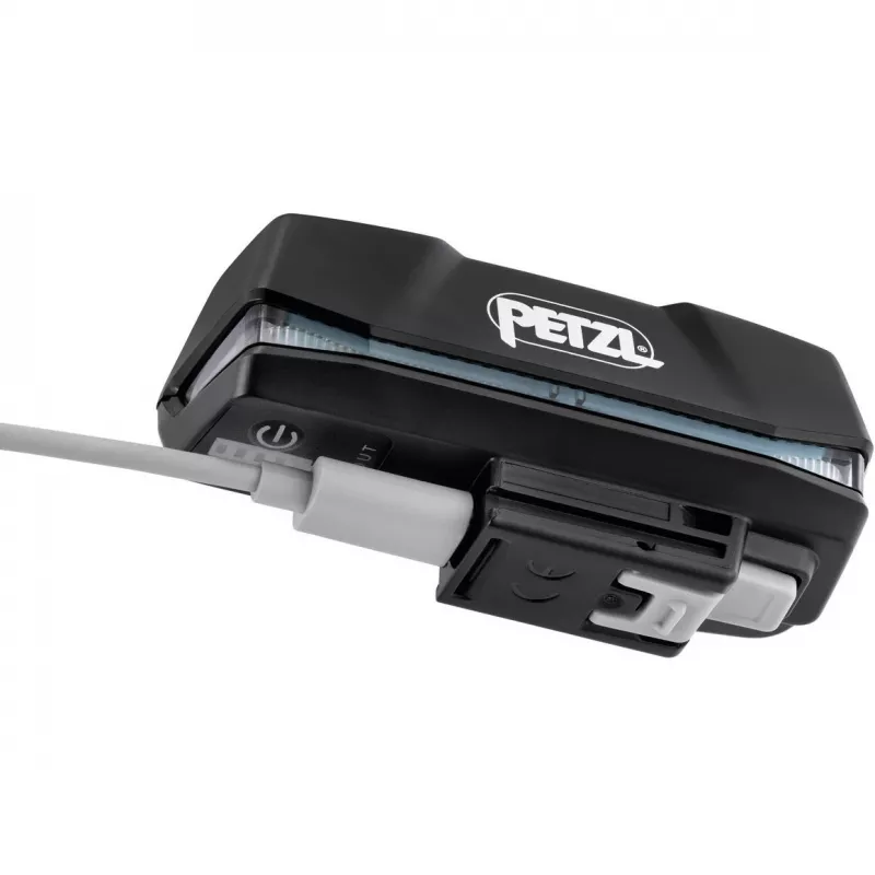 Petzl NAO RL juodos ir oranžinės spalvos LED 1500 lm USB įkraunamas galvos žibintas
