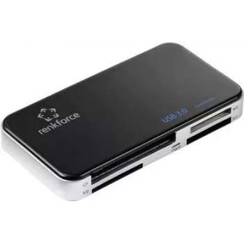 Išorinis kortelių skaitytuvas Renkforce RF-PCR-350 USB 3.0, juodas (RF-5173664)