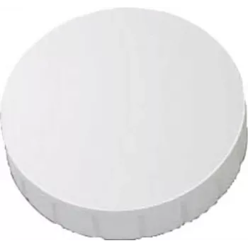 MAUL HEBEL Solidmagnet, laikymo jėga: 0,8 kg, baltas apvalus magnetas, skersmuo 32 x aukštis 8,5 mm, iš nedūžtančios medžiagos (61632-02)