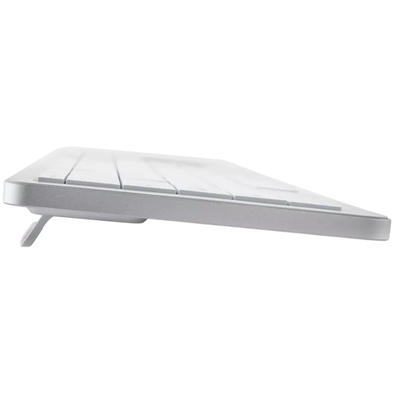 Belaidė klaviatūra CLEVETURA CLVX 1 Touch-On-Keys AI – ANSI US Mac išdėstymas, žirkliniai jungikliai, aliuminio korpusas, interaktyvus RGB