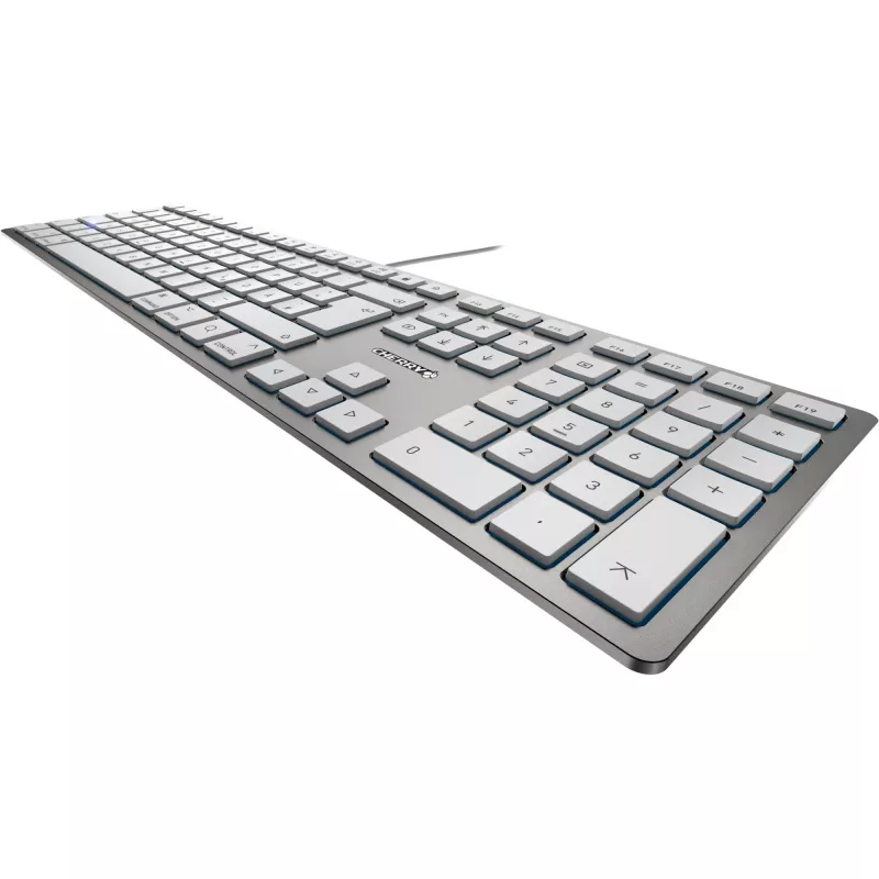 CHERRY KC 6000 SLIM FOR MAC klaviatura, laidas, USB, QWERTZ, vokiškas išdėstymas, sidabrinė