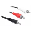 Garso kabelis 3,5 mm / 2 x RCA DeLOCK 84212