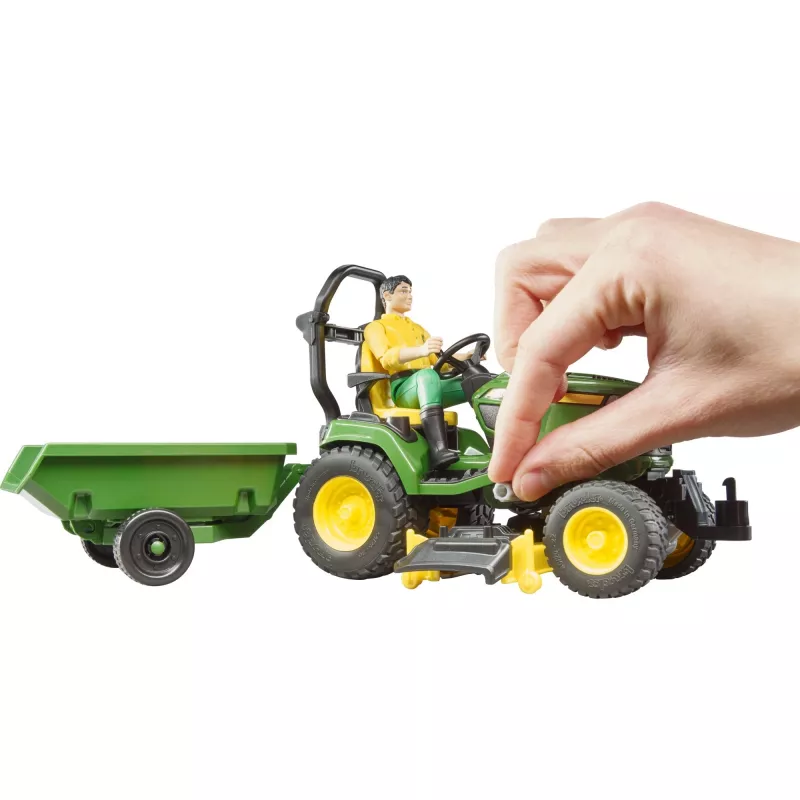 Bruder bworld John Deere sėdima vejapjovė, žaislinis modelis