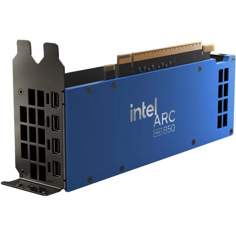 Vaizdo plokštė INTEL Arc Pro B50 – 16 GB GDDR6, 128 bitų, PCIe 5.0, aktyvus aušinimas
