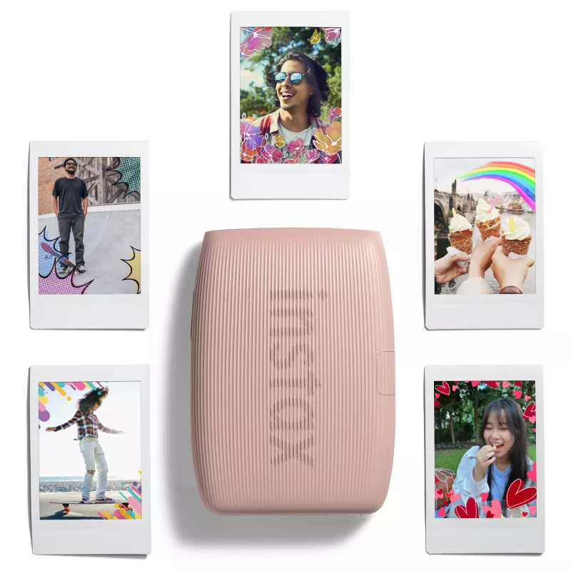 Nešiojamas momentinis spausdintuvas Fujifilm Instax Mini Link 3 rožinis Bluetooth