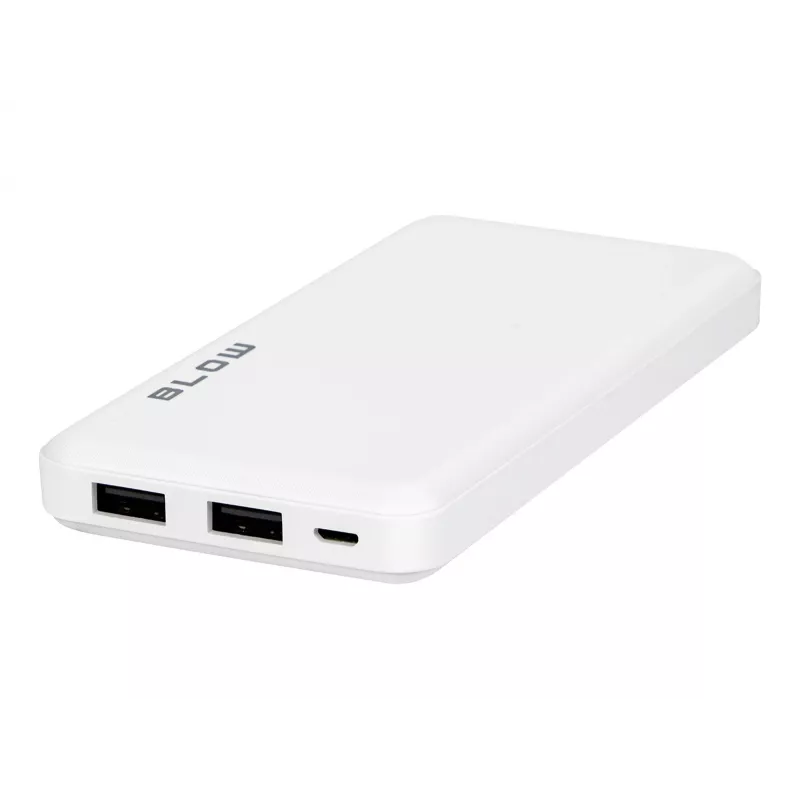 Nešiojamas įkroviklis BLOW PB10A 10000 mAh (37 Wh), 2x USB-A, 22,5 W, Micro-USB