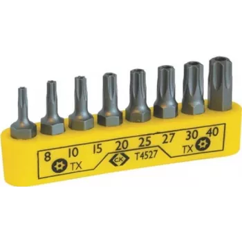 C.K Tools T4527 Atsuktuvų antgalių rinkinys TX apsaugotiems varžtams