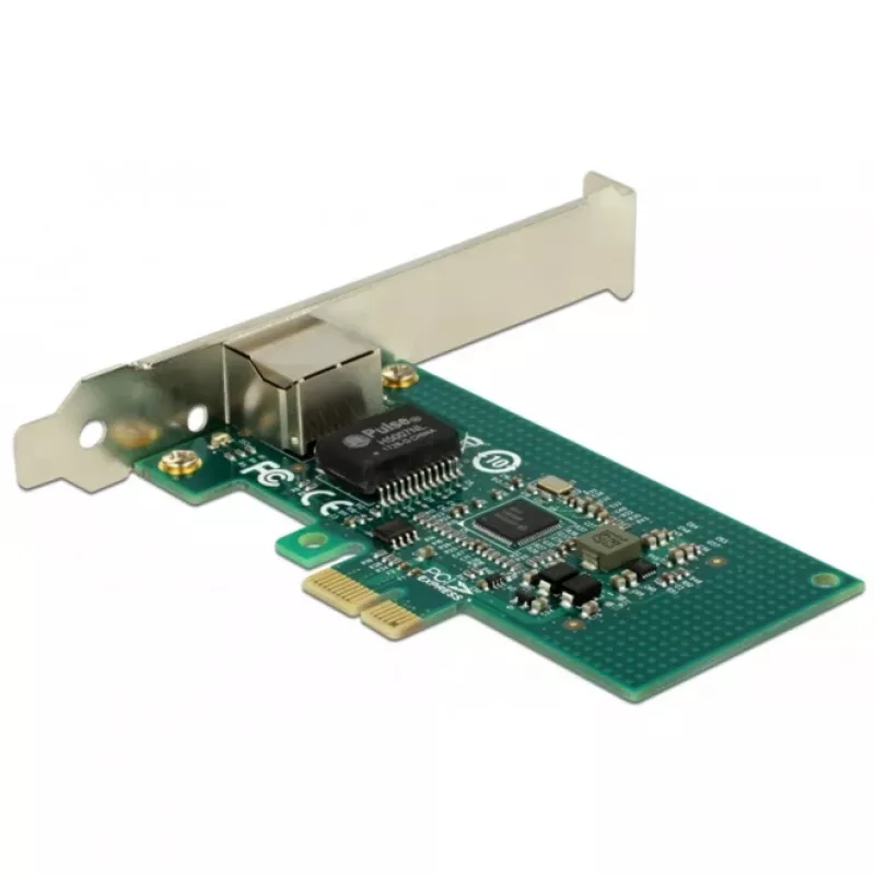 DeLock PCI Express kortelė > 1 x Gigabit LAN - tinklo adapteris - PCIe 2.1 Low-Profile - Gigabit Ethernet