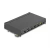 Pataisų skydelis DELOCK Mini Desktop RJ45 6 prievadų Cat.6A ekranuotas, metalinis, juodas, 80×22×125 mm