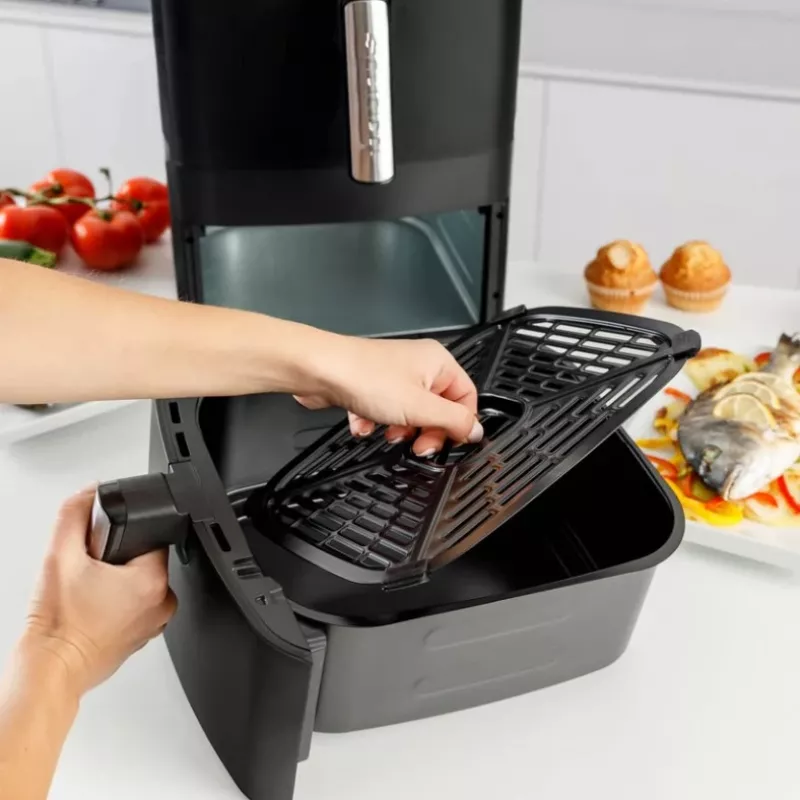 Karšto oro gruzdintuvė Taurus Air Fry Duo Slim 13 L dviguba, 2800 W, liečiamasis valdymas, juoda